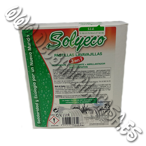 Detergente líquido para lavadora sensible sin perfumes Solyeco 2L