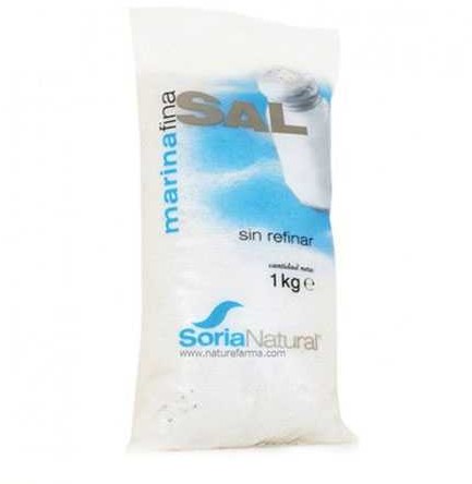 Sal marina sin refinar gorda, 1kg Soria Natural - Yebio
